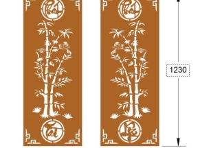 Trúc phát tài phát lộc dxf cnc