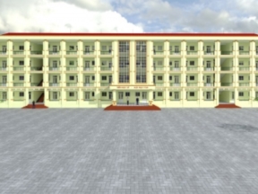 Trường thcs 2 tầng xuân hòa 12.7x63.2m