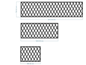 Vách bông tuyết và hàng rào mẫu họa tiết hình thoi cnc dxf
