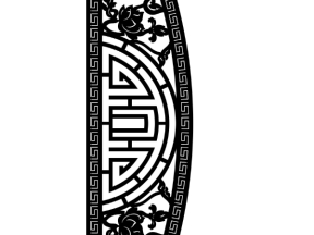Vách chữ thọ hoa sen cnc