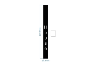 Vách cổng chữ house dxf