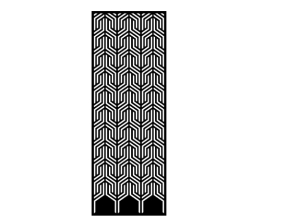 Vách cổng cnc hoa văn đơn giản dxf