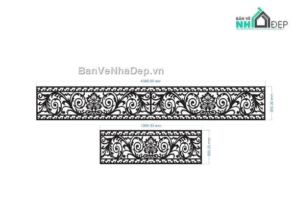 Mẫu lan can,lan can dxf,lan can sắt