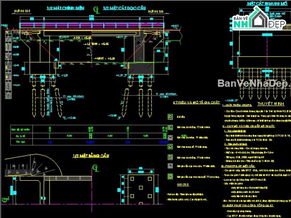 Hồ sơ thiết kế,dầm t 12m,Cầu,12m,Thiết Kế Cầu Dàn