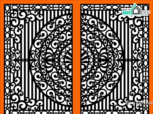 cổng 2 cánh cnc,file cnc cổng 2 cánh,mẫu cnc cổng 2 cánh