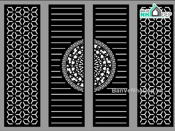 mẫu cổng 4 cánh,file cnc cổng 4 cánh,cổng 4 cánh cnc