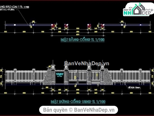 Mẫu cổng đẹp,cổng Hàng rào đẹp,Mẫu cổng và hàng rào đẹp,file cad cổng đẹp,file cad cổng