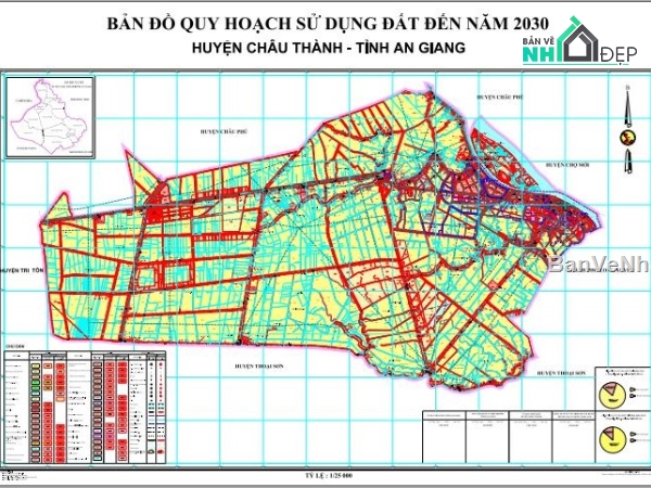 quy hoạch sử dụng đất,quy hoạch huyện châu thành,bản đồ quy hoạch