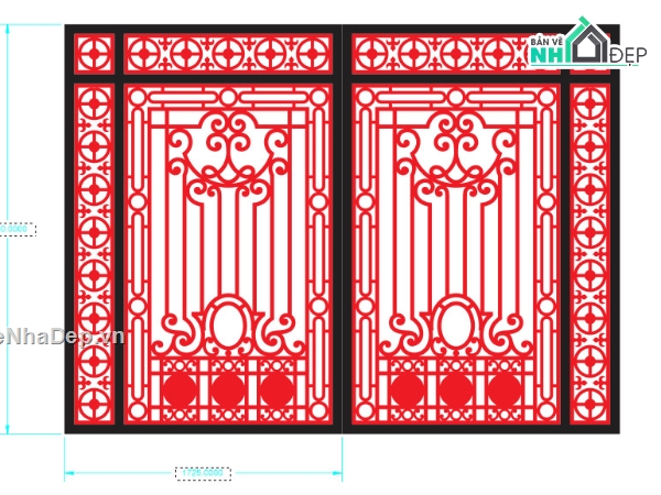 file cnc cổng 2 cánh,autocad cnc cổng 2 cánh,cnc cổng 2 cánh hiện đại,bộ cổng 2 cánh đẹp