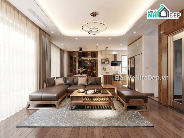 3dmax phòng khách,File 3dmax Nội thất phòng khách,File 3D nội thất phòng khách,Max phòng khách đẹp,Nội thất phòng khách File Max