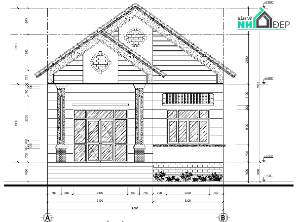 Bản vẽ autocad nhà cấp 4 sẽ giúp bạn định hình, hiểu rõ khuôn mẫu của ngôi nhà. Đặc biệt, dữ liệu vẽ được tích hợp vào mô hình 3D, giúp bạn có cái nhìn rõ ràng hơn về hình dáng và kết cấu của ngôi nhà.