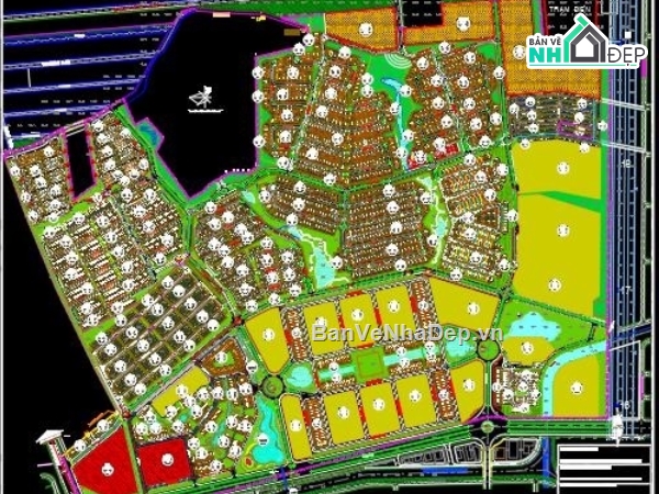 Bản đồ quy hoạch khu dân cư,đồ án cad quy hoạch,file cad quy hoạch,quy hoạch sử dụng đất