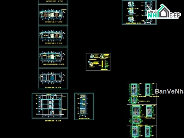Biệt thự kích thước 4x13m,biệt thự đẹp,nhà biệt thự rất đẹp,bản vẽ nhà phố 4 tầng