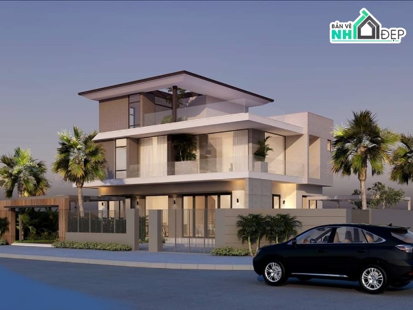 Biệt thự 2 tầng,bản vẽ biệt thự,biệt thự,2 tầng,bản vẽ biệt thự 2 tầng,bản vẽ nhà