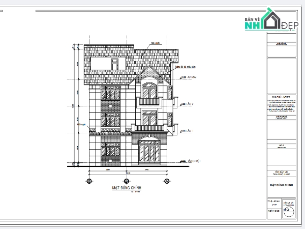 biệt thự 3 tầng,cad biệt thự 3 tầng,biệt thự 3 tầng file cad,autocad biệt thự 3 tầng