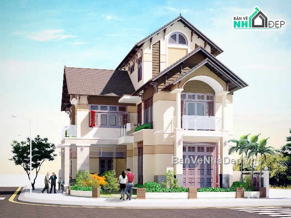 kiến trúc 3 tầng,Bản vẽ thi công,3 tầng