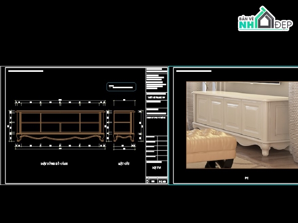 bản vẽ nội thất kệ tivi,file cad bổ chi tiết nội thất,nội thất kệ tivi,file cad kệ tivi,chi tiết nội thất