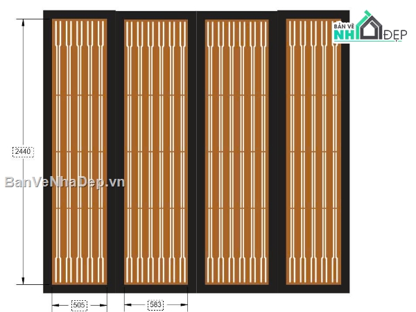 File cad cổng,File cổng 4 cánh,File cad cổng 4 cánh