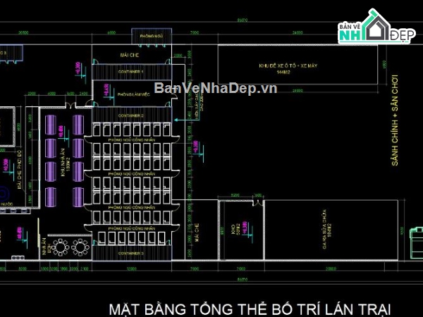 cad lán trại,cad nhà văn phòng,bản vẽ lán trại,văn phòng,nhà ở công nhân