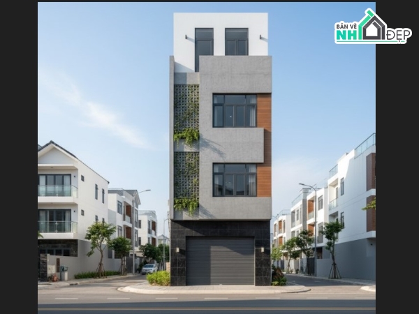 mẫu nhà phố 3 tầng,mẫu nhà 3 tầng,nhà phố 3 tầng 1 tum,bản vẽ nhà phố 3 tầng