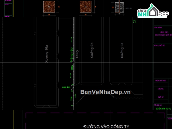 hàng rào,file cad hàng rào tông,hàng rào tôn file cad