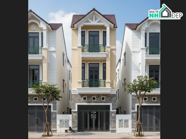 mẫu nhà phố 3 tầng,kiến trúc nhà 3 tầng,mẫu nhà 3 tầng
