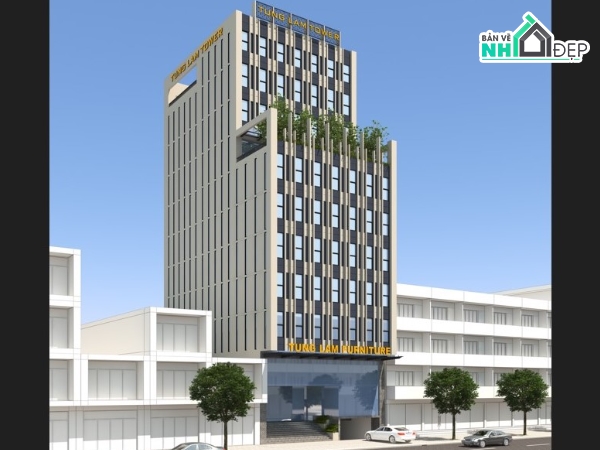 thiết kế văn phòng,kiến trúc văn phòng,bản vẽ cad tòa văn phòng