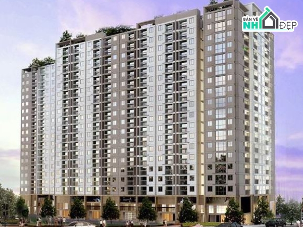 căn hộ thương mai,Bản vẽ văn phòng,đồ án cao tầng,đồ án cao ốc văn phòng,đồ án kết cấu cao tầng,bản vẽ căn hộ dịch vụ