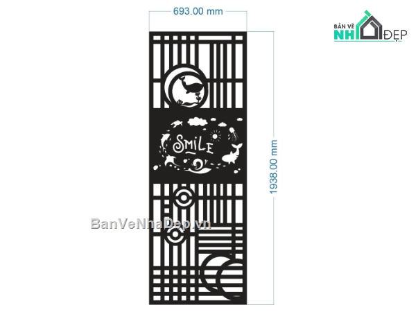 cổng 1 cánh,cổng dxf,cổng cnc