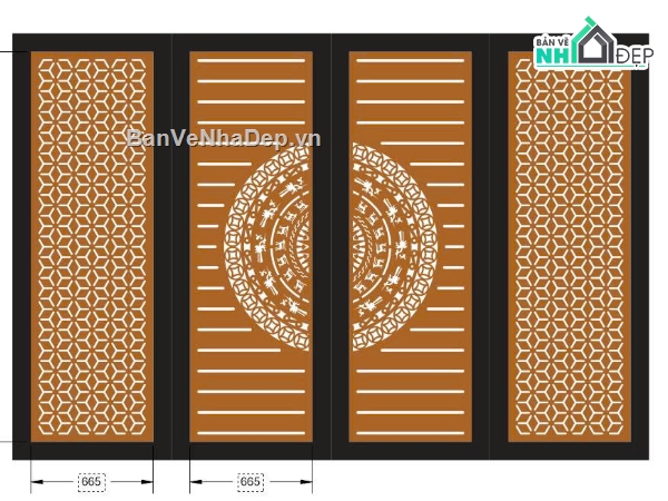 cổng trống đồng,cổng dxf,cắt cổng cnc đẹp