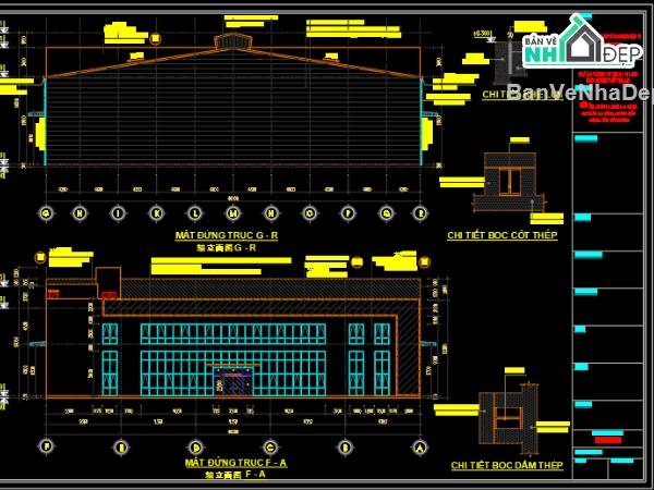 Bản vẽ,nhà máy,bản vẽ nhà xưởng,mẫu nhà xưởng