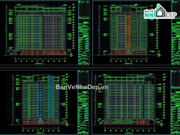Khách sạn,file cad khách sạn,khách sạn file cad