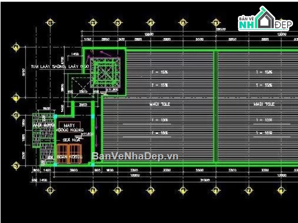 khách sạn,bản vẽ khách sạn 3 tầng 30x12m,kiến trúc khách sạn 3 tầng
