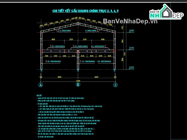 thiết kế nhà xưởng,bản vẽ nhà xưởng,kết cấu nhà xưởng