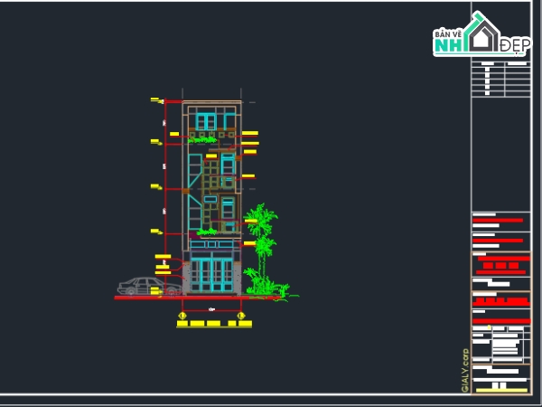 kiến trúc nhà 3 tầng,nhà 3 tầng,kiến trúc 3 tầng,kiến trúc nhà phố 3 tầng,file cad nhà phố 3 tầng