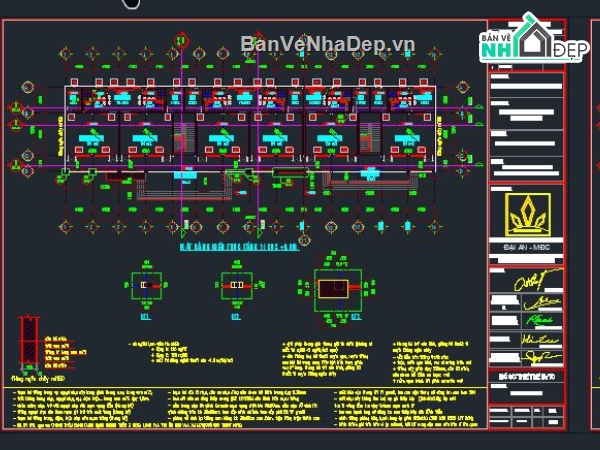 kiến trúc trường mầm non,bản vẽ trường mầm non,mầm non cnc