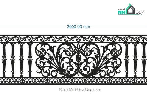 lan can cnc,thiết kế lan can cnc,file lan can dxf