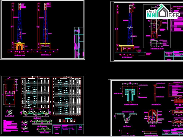 Bản vẽ Cad,BẢN VẼ CHÙA KHMER,LÒ HỎA TÁNG CHÙA KHMER