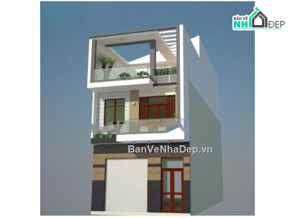 nhà phố 2 tầng,nhà 2 tầng cad,file cad nhà phố 2 tầng