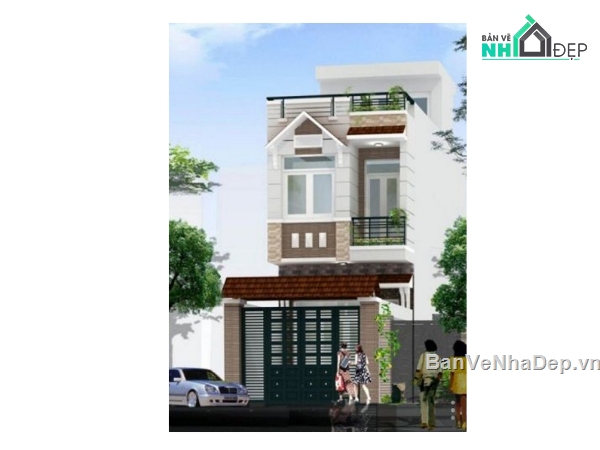 Bản vẽ nhà phố,mẫu nhà phố 2 tầng,mẫu nhà 2 tầng