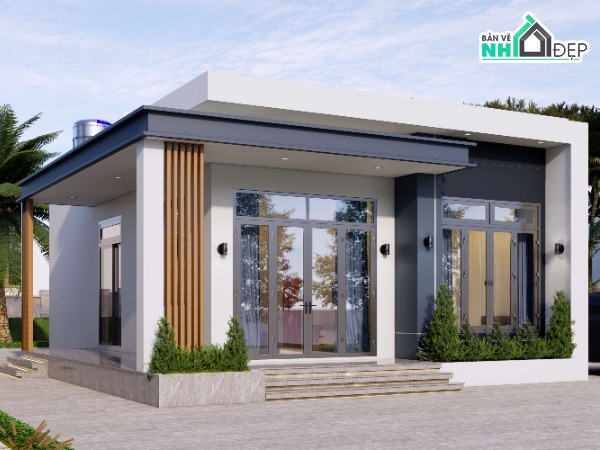 nhà 7x12m,nhà 1 tầng 7x12,nhà cấp 4 7x12,nhà cấp 4