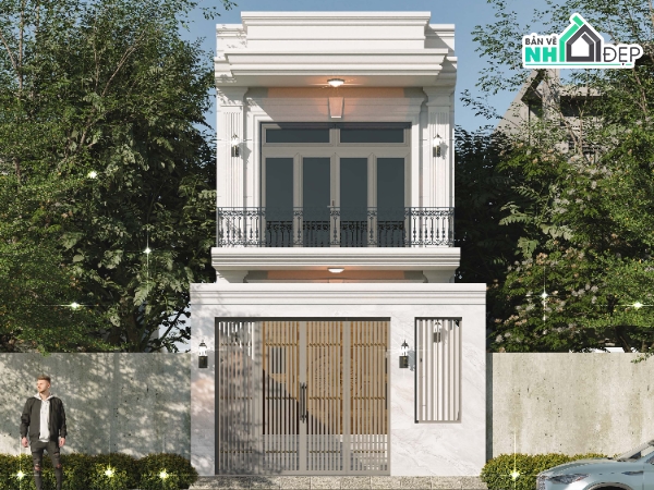 Nhà phố 2 tầng,2 tầng,Nhà phố tân cổ điển,Nhà phố