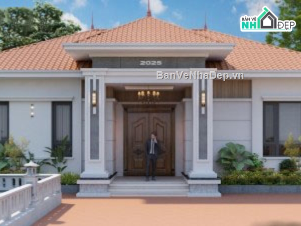 nhà cấp 4,file cad nhà cấp 4,bản vẽ nhà cấp 4,nhà cấp 4 file cad