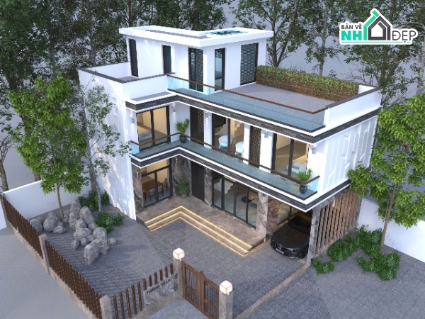 nhà phố 2 tầng 1 tum,bản vẽ nhà phố 2 tầng 1 tum,nhà phố 2 tầng,file cad nhà phố 2 tầng,bản vẽ nhà phố 2 tầng