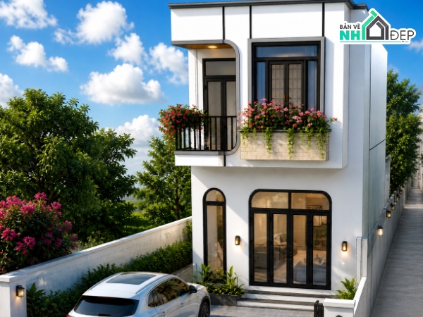 nhà phố 2 tầng,nhà 2 tầng,nhà phố 2 tầng 1 tum,2 tầng