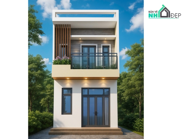 nhà phố 2 tầng,nhà 2 tầng,nhà phố 2 tầng 1 tum,nhà phố 2 tầng 5x17m