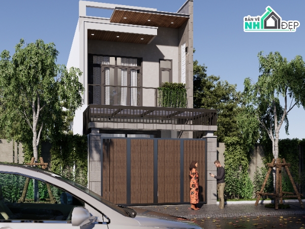 nhà phố 2 tầng,2 tầng 5x16m,nhà phố hiện đại,nhà phố