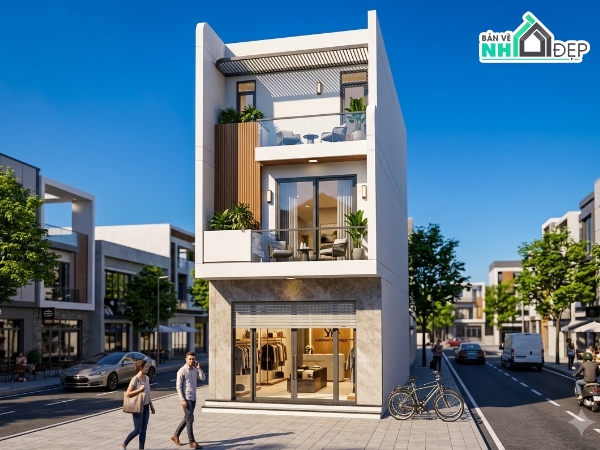 hồ sơ thiết kế nhà 3 tầng,bản vẽ kiến trúc nhà phố,bản vẽ kết cấu nhà phố,nhà phố 3 tầng