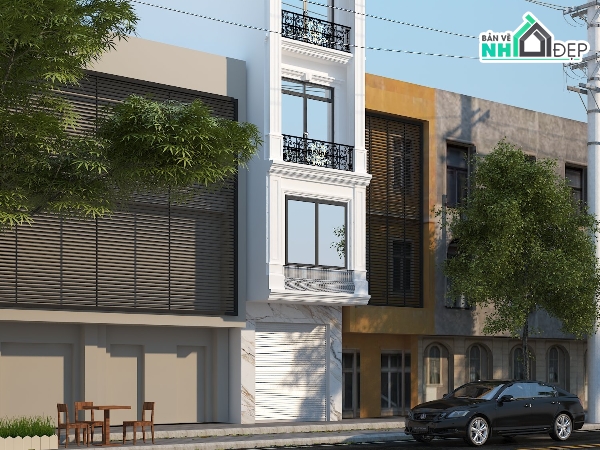 nhà phố 5 tầng,nhà 5 tầng,kiến trúc 5 tầng