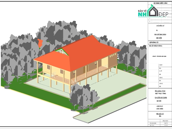 Bản vẽ kiến trúc Nhà,kết cấu,kiến trúc,nhà sàn,sàn,kiến trúc nhà sàn
